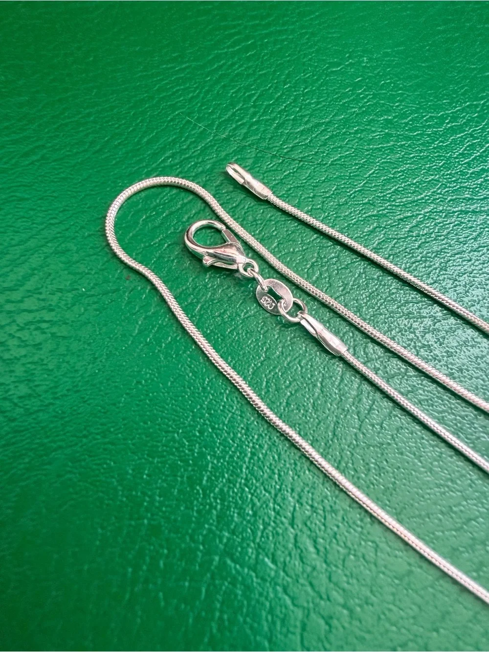 .925 Italy Sterling Silver Snake Chain 1mm 20